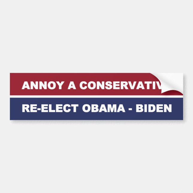 Annoy A Conservative Bumper Sticker (Front)