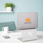 Annoyed Cat CAN YOU NOT Funny<br><div class="desc">Funny Cat Sticker. CAN YOU NOT. This durable vinyl sticker is waterproof and fade resistant. Visit Jenn's Doodle World for even more humourous stickers and gifts.</div>