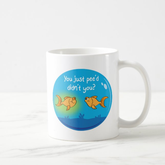 Annoyed Goldfish Coffee Mug (Right)