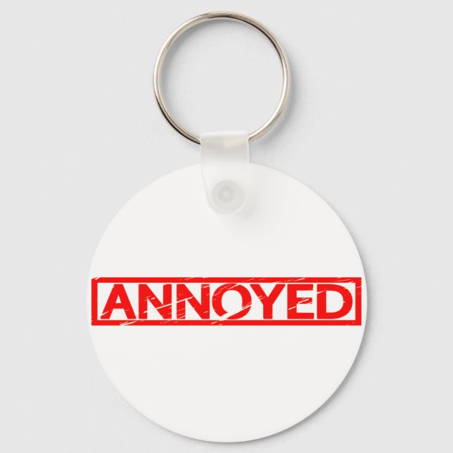 Annoyed Stamp Keychain (Front)