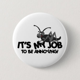 Annoying Cricket 2 Inch Round Button