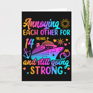 Annoying Each Other For 14 Years Wedding Anniversa Card