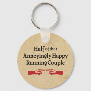 Annoying Running Couple Keychain