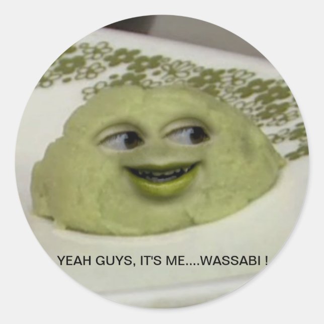 Annoying Wassabi Classic Round Sticker (Front)