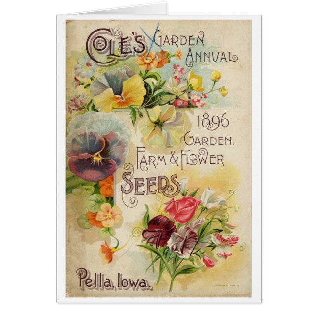 Annuaire 1896 de jardin de Coles (Devant)
