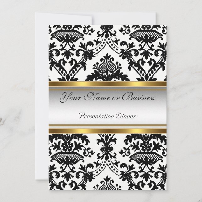 Annual Business Presentation  Dinner Invitation (Front)