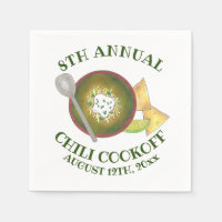 Annual Chili Cookoff Cook Off Bowl of Green Chili