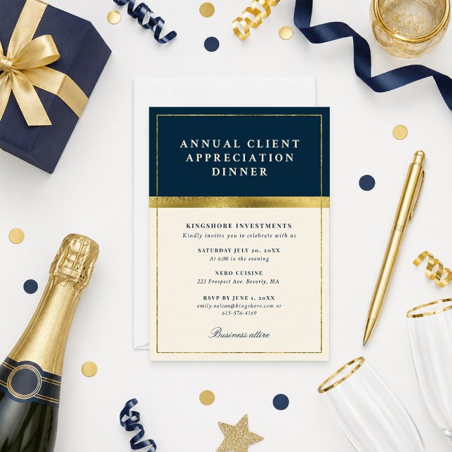 Annual Client Appreciation Dinner Party Invitation (Creator Uploaded)