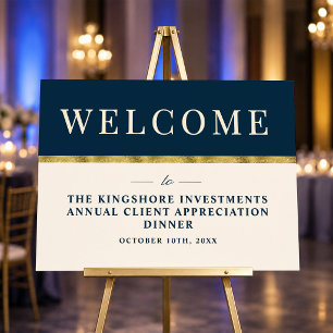 Annual Client Appreciation Dinner Welcome Sign