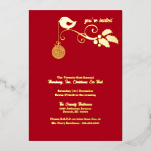 Annual Corporate Holiday Party Gold