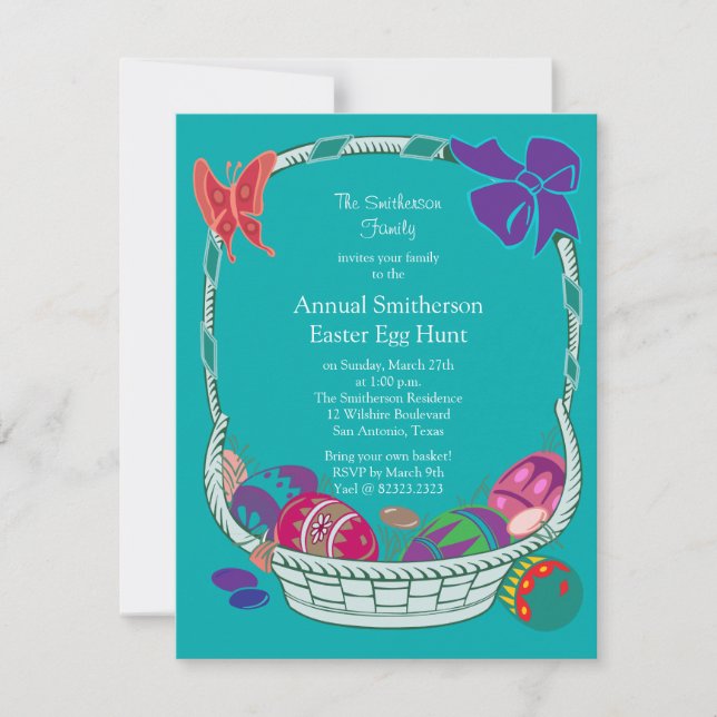 Annual Easter Egg Hunting Invitation (Front)