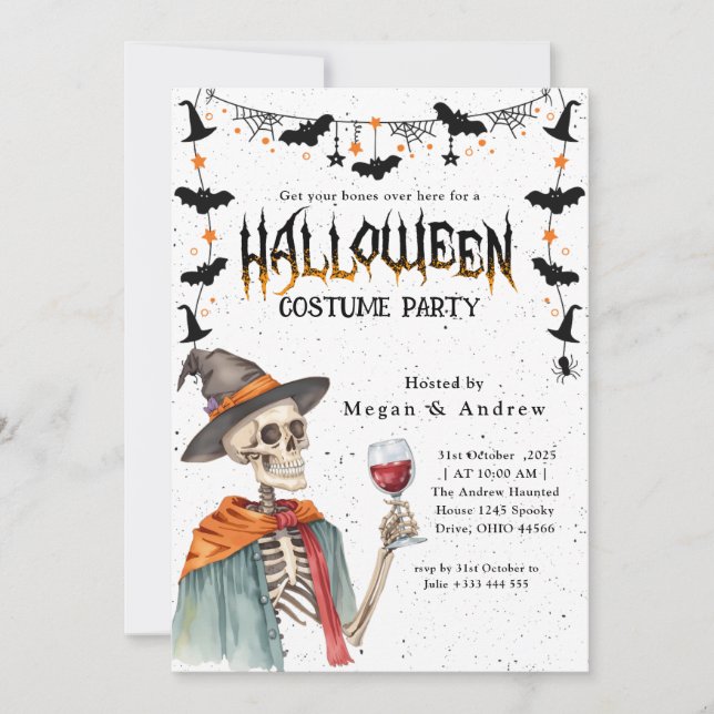 Annual Family  Party Halloween Invitation (Front)