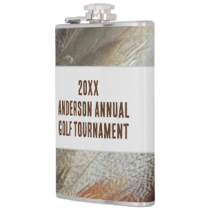 Annual Family Reunion Feather Golf Tournament Hip Flask