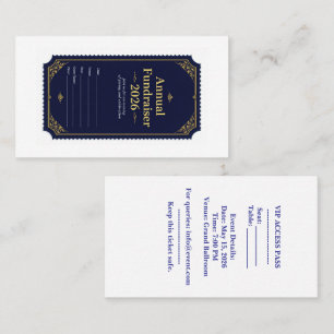Annual Fundraiser Gala Ticket 2026 Navy Gold VIP
