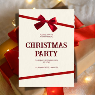 Annual Office Christmas Party Invitation