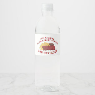 Annual Rib Cookoff BBQ Spare Ribs Barbecue Contest Water Bottle Label