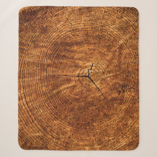 Annual rings tree texture structure sherpa blanket
