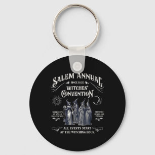Annual Since 1692 Witches Convention Witch Hallowe Keychain