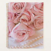 Annuel, planificateur, personnalisable, fleurs et