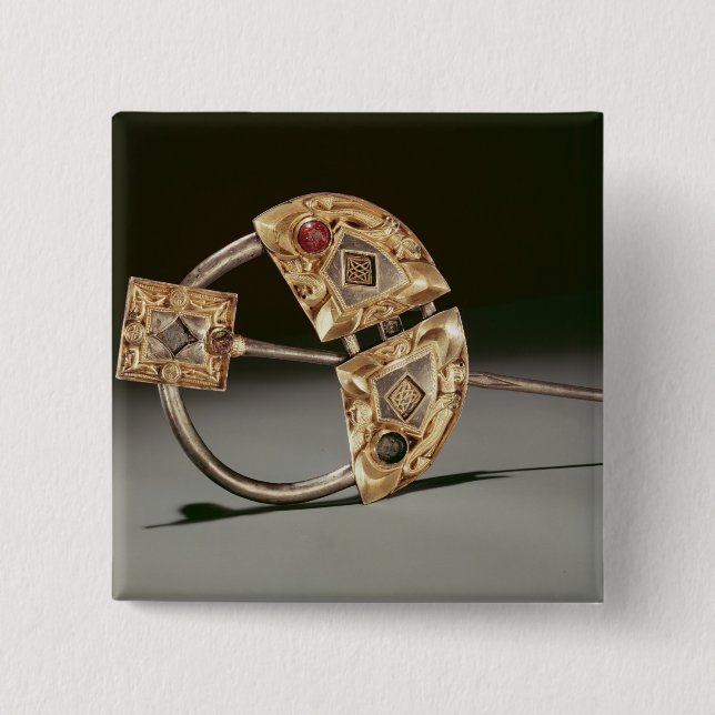 Annular brooch, Ardagh Hoard, Reerasta 2 Inch Square Button (Front)