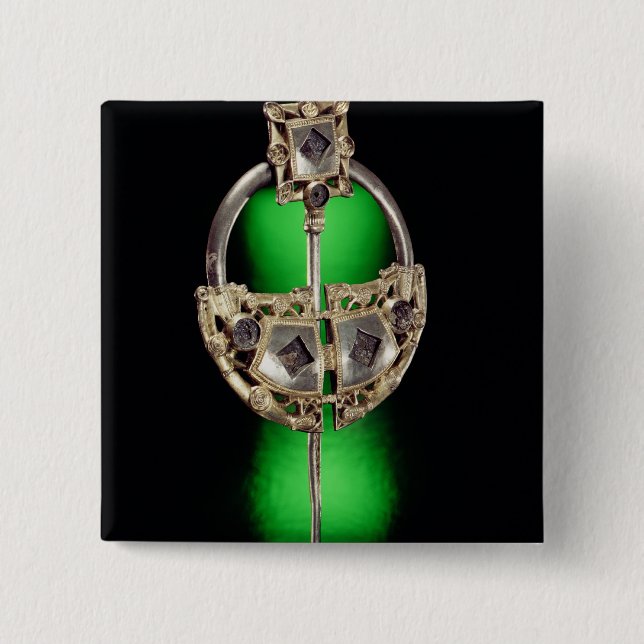 Annular brooch, Ardagh Hoard, Reerasta 2 Inch Square Button (Front)