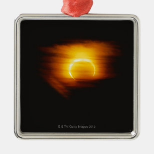 Annular Eclipse Metal Ornament