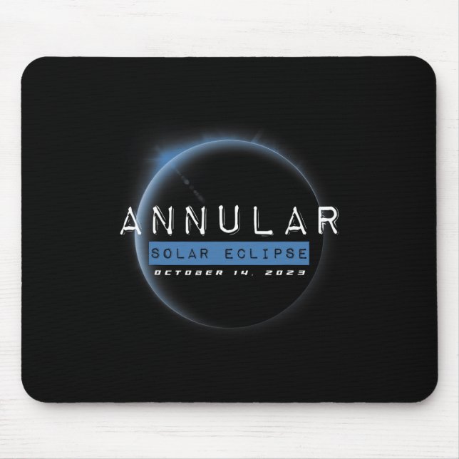 Annular Solar Eclipse October Astronomy Lovers  Mouse Pad (Front)