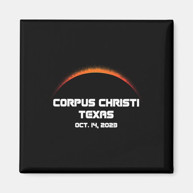 Annular Solar Eclipse S Corpus Christi Fall  Magnet (Front)