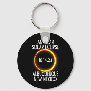 Annular Solar Eclipse T - Albuquerque New Mexico  Keychain
