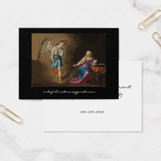 Annunciation Angel and Mary Business Card