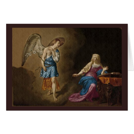 Annunciation Angel and Mary Card