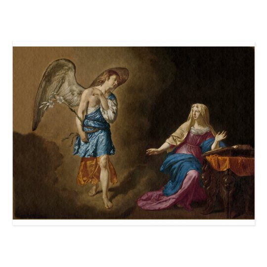 Annunciation Angel and Mary Postcard