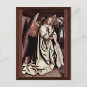 Annunciation Angel By Eyck Hubert Van Postcard