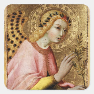 ANNUNCIATION ANGEL by Simone Martini Square Sticker