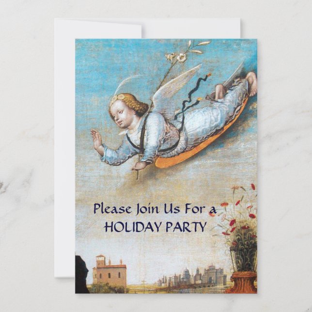 ANNUNCIATION ANGEL CHRISTMAS PARTY INVITATION (Front)