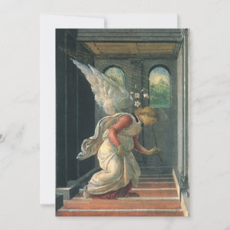 Annunciation (angel detail) by Sandro Botticelli