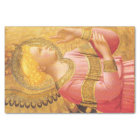 ANNUNCIATION ANGEL IN GOLD PINK Christmas Greeting