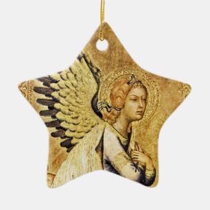 ANNUNCIATION ANGEL Magic Of Christmas Ceramic Ornament