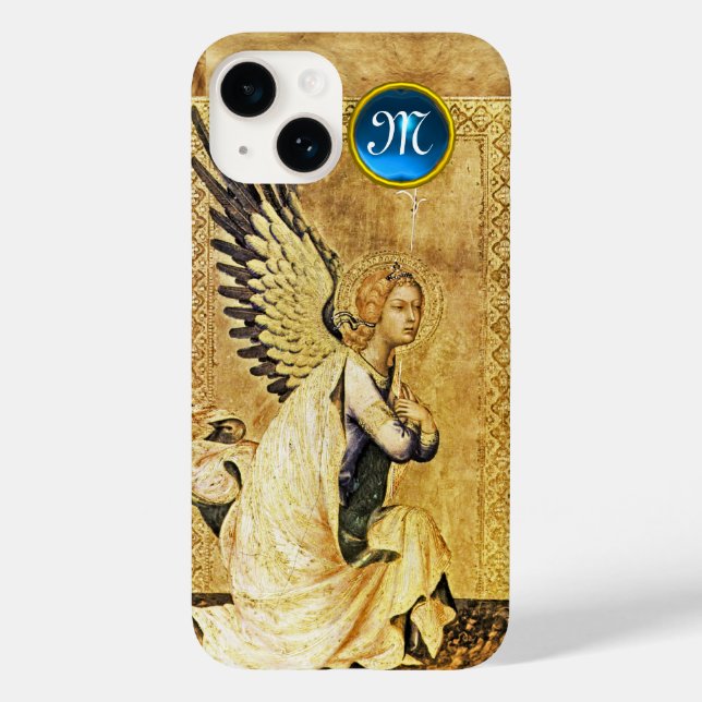 ANNUNCIATION ANGEL MONOGRAM,Parchment Case-Mate iPhone Case (Back)