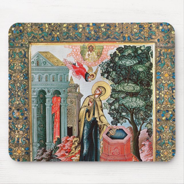 Annunciation at the Fountain Mouse Pad (Front)