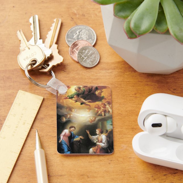 Annunciation by Anton Raphael Mengs Keychain (Desk)
