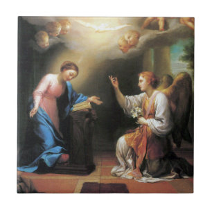 Annunciation by Anton Raphael Mengs Tile