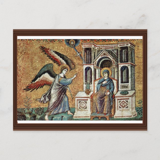 Annunciation By Cavallini Pietro (Best Quality) Postcard (Front)