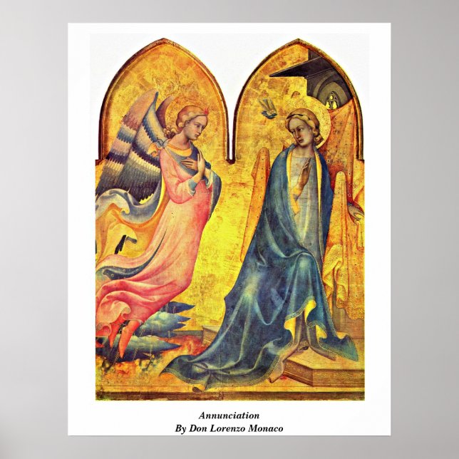 Annunciation By Don Lorenzo Monaco Poster (Front)