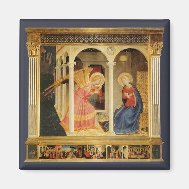Annunciation by Fra Angelico, Renaissance Fine Art Magnet (Front)