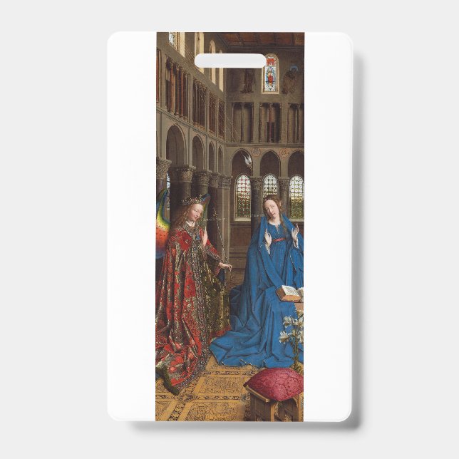 Annunciation by Jan van Eyck Badge (Front)
