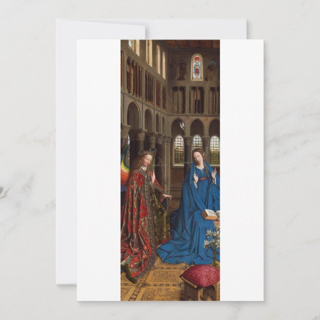 Annunciation by Jan van Eyck Invitation (Front)