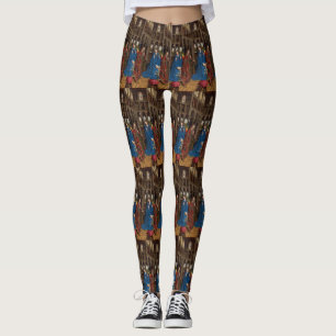 Annunciation by Jan van Eyck Leggings