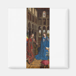Annunciation by Jan van Eyck Magnet