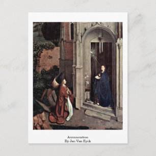 Annunciation By Jan Van Eyck Postcard